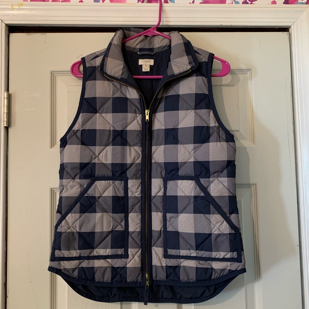 J. Crew plaid vest
